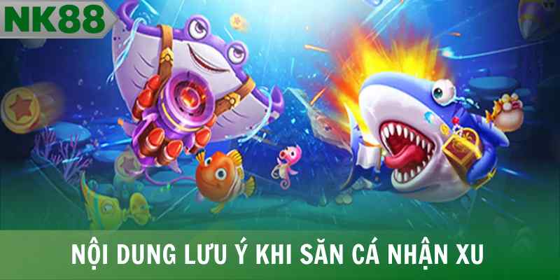 Nội dung lưu ý khi săn cá nhận xu